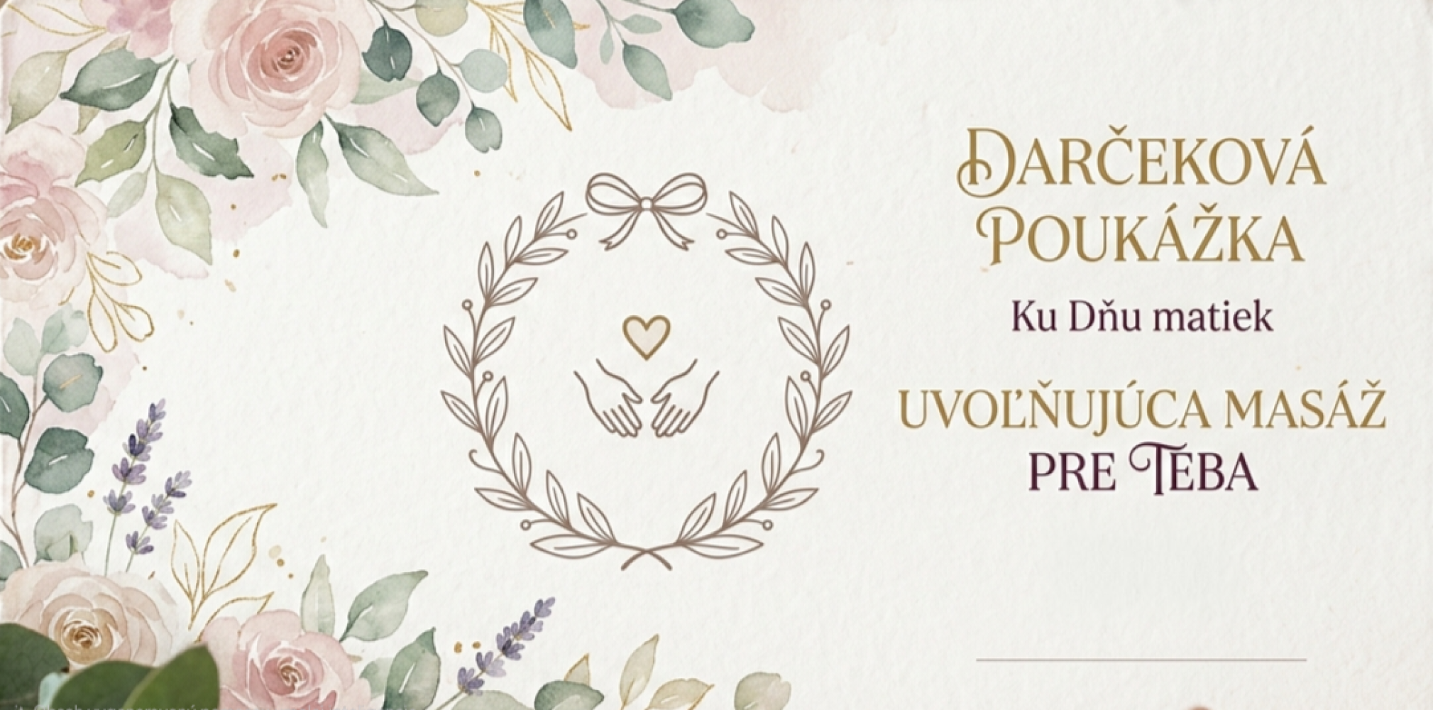 Darčeková poukážka ku Dňu matiek