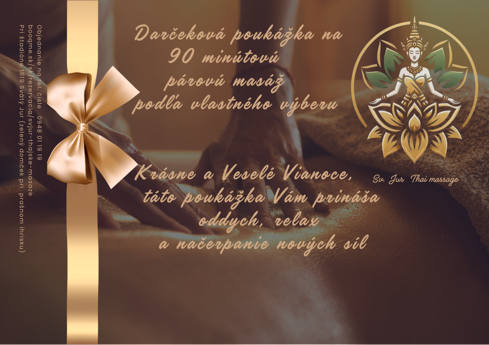 Párová masáž podľa vlastného výberu 90minút