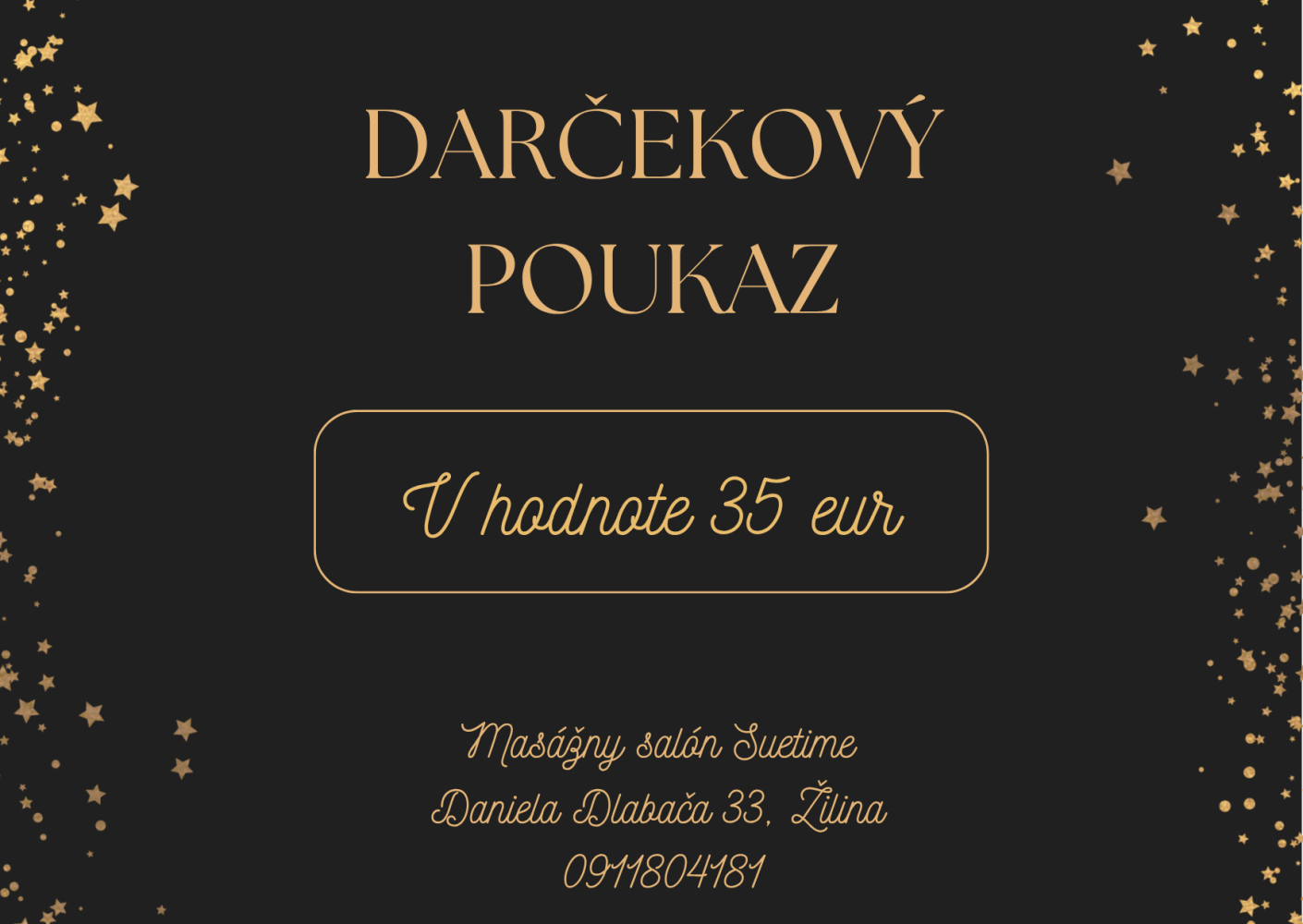 Darčekový poukaz v hodnote 35 eur