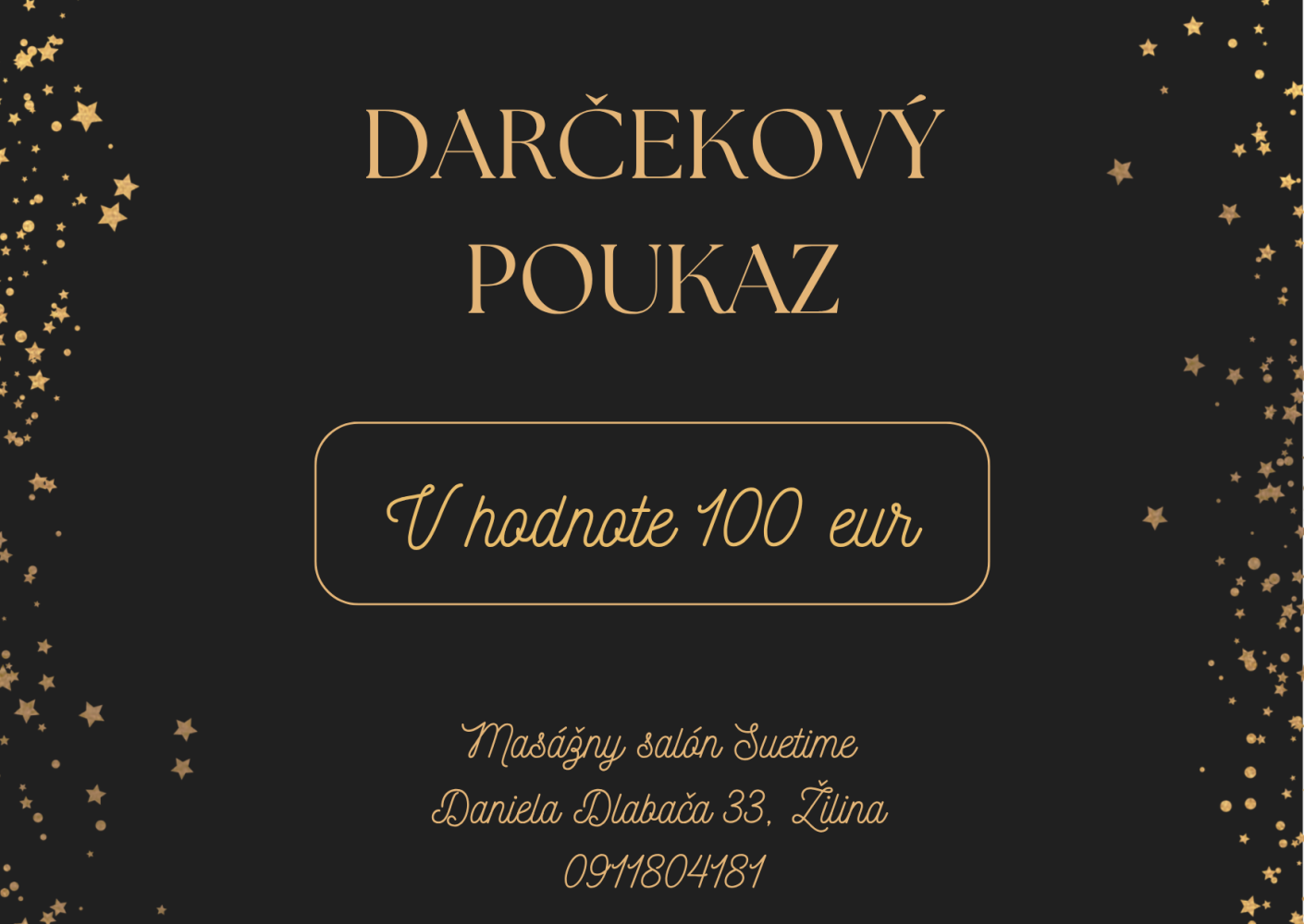 Darčekový poukaz v hodnote 100 eur
