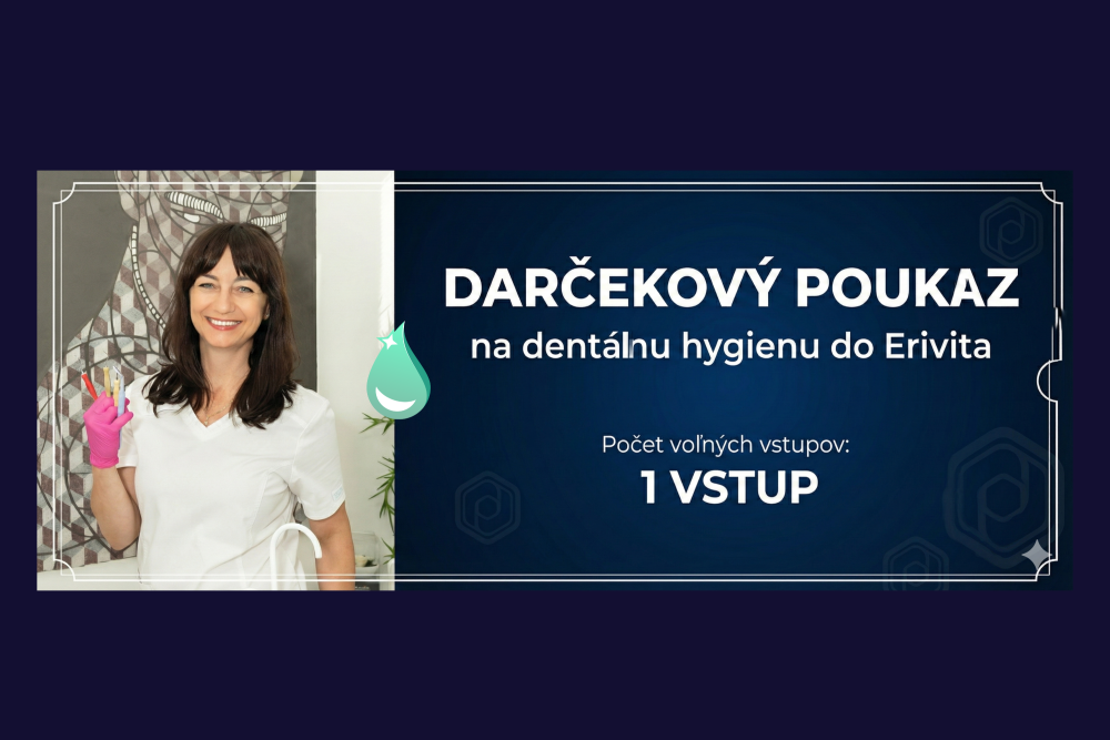 Darčekový poukaz na dentálnu hygienu do Erivita