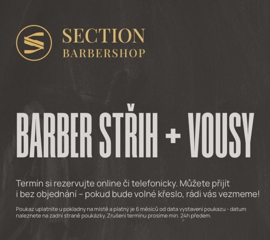 Barber střih + úprava vousů