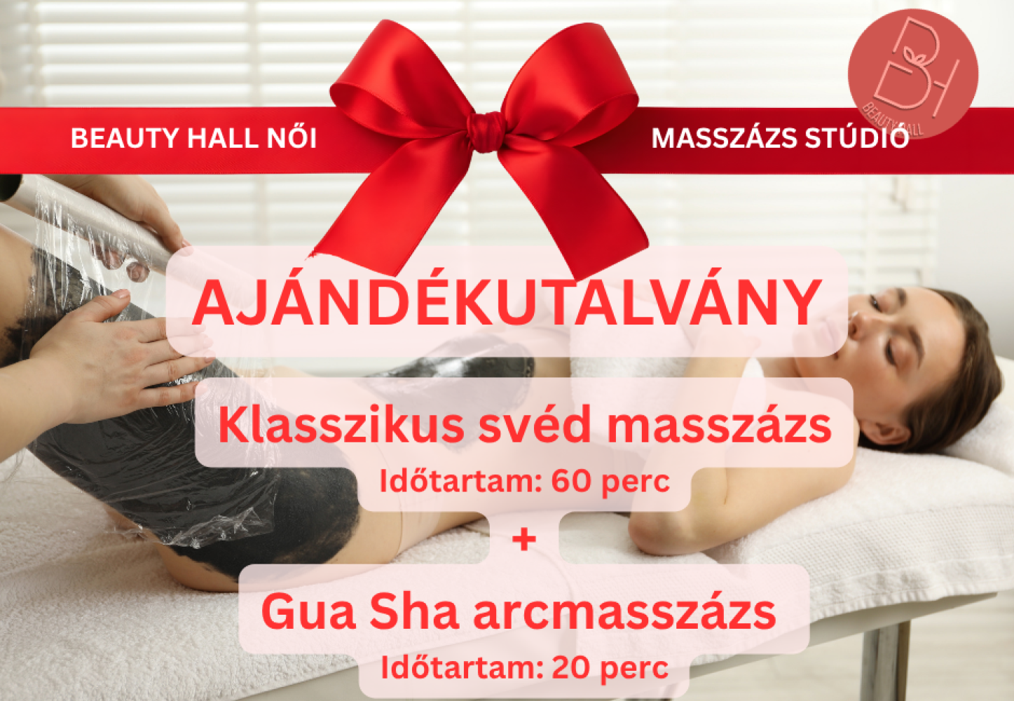 Klasszikus svéd masszázs 60 + Gua Sha arcmasszázs 20