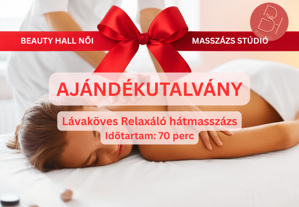 Lávaköves Relaxáló hátmasszázs