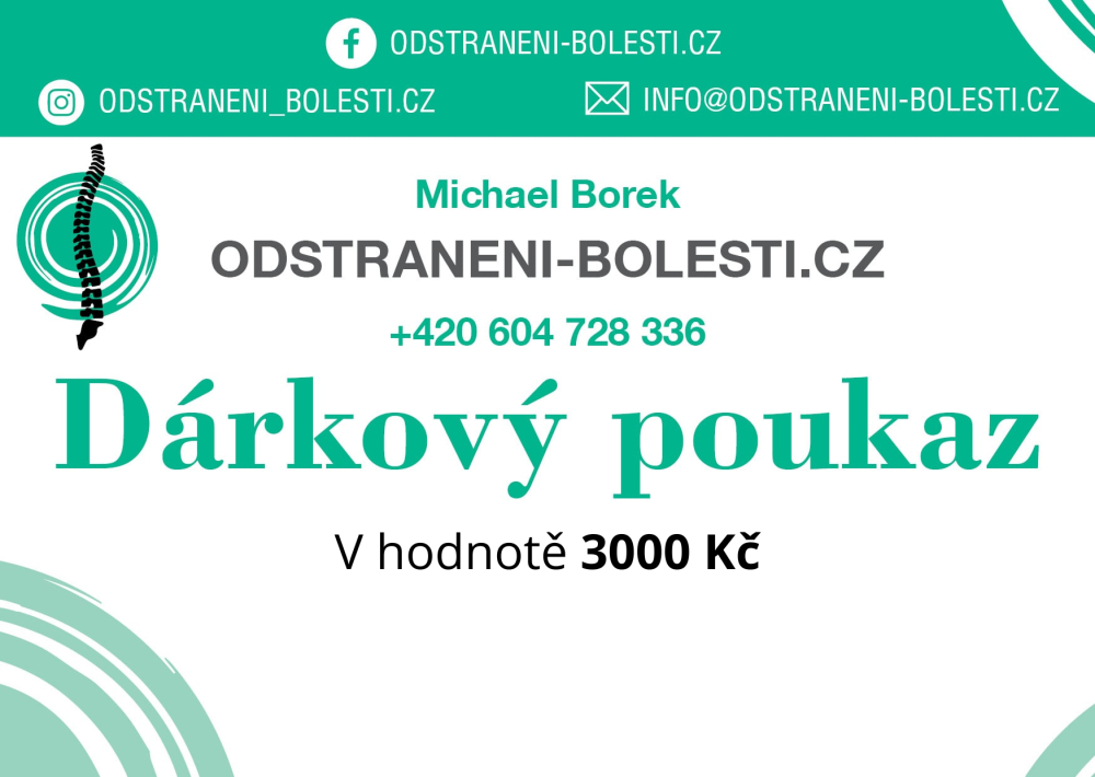 Dárkový poukaz v hodnotě 3000 Kč