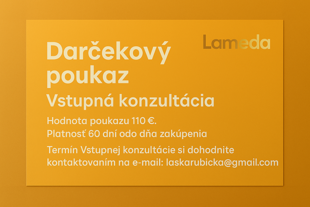 Vstupná konzultácia- darčeková poukážka