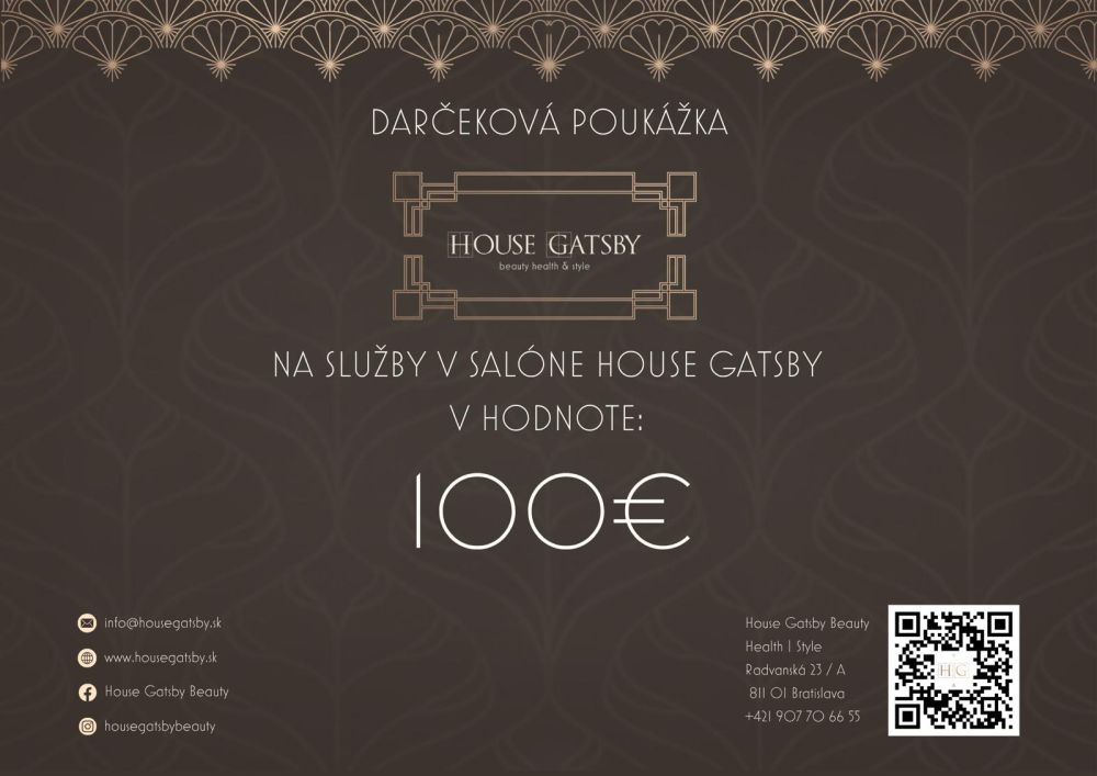 Darčeková poukážka v hodnote 100 eur