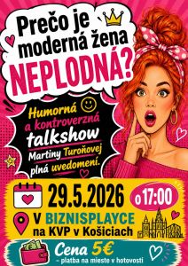Talkshow Martiny Turoňovej (29.5. o 17:00)