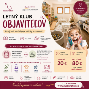 LETNÝ KLUB MALÝCH OBJAVITEĽOV 🔎