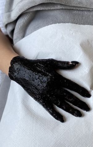 Malá procedúra organickou rašelinou